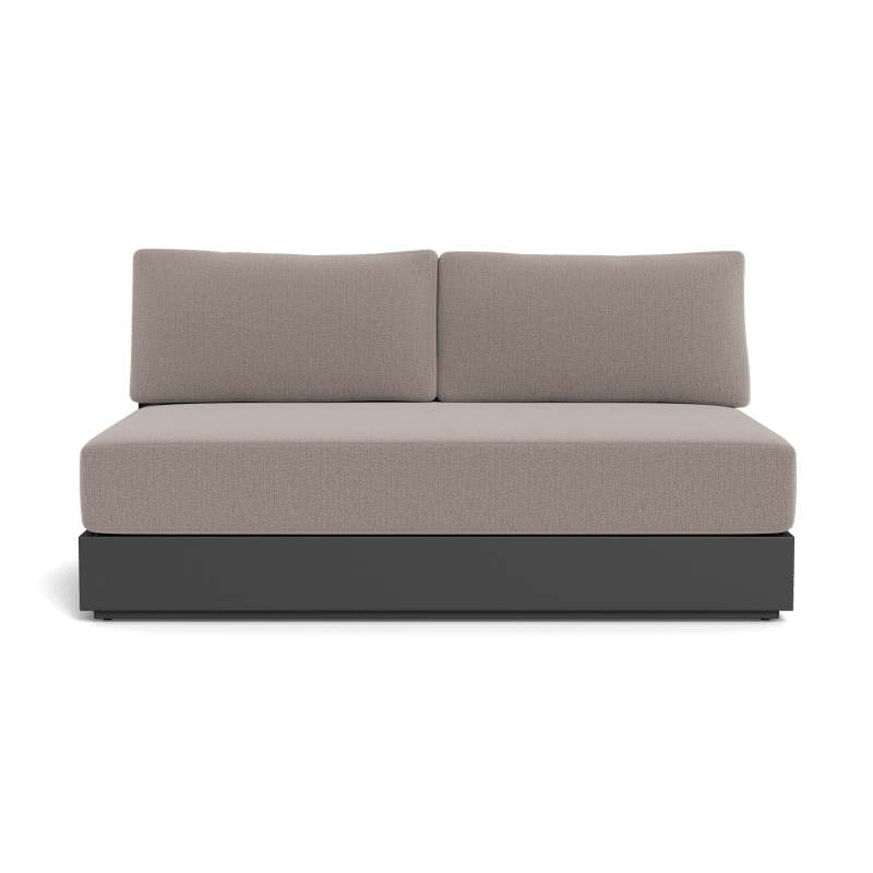 Hayman Aluminum 2 Seat Armless Sofa