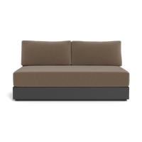 Hayman Aluminum 2 Seat Armless Sofa