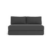Hayman Aluminum 2 Seat Armless Sofa