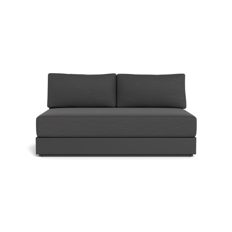 Hayman Aluminum 2 Seat Armless Sofa