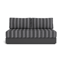 Hayman Aluminum 2 Seat Armless Sofa