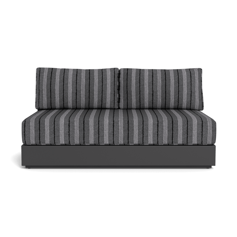 Hayman Aluminum 2 Seat Armless Sofa