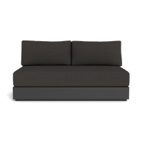 Hayman Aluminum 2 Seat Armless Sofa