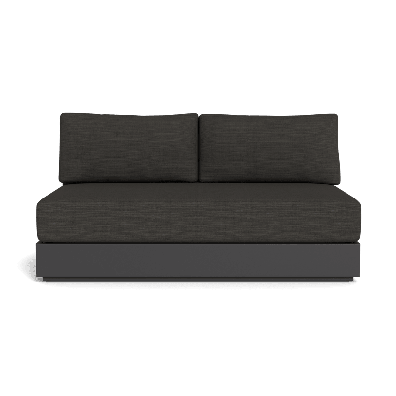 Hayman Aluminum 2 Seat Armless Sofa