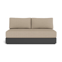 Hayman Aluminum 2 Seat Armless Sofa