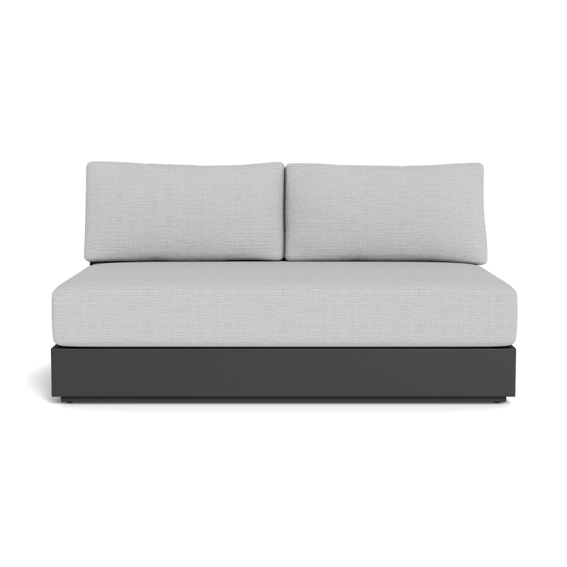 Hayman Aluminum 2 Seat Armless Sofa