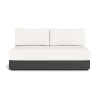 Hayman Aluminum 2 Seat Armless Sofa