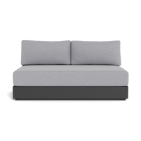 Hayman Aluminum 2 Seat Armless Sofa