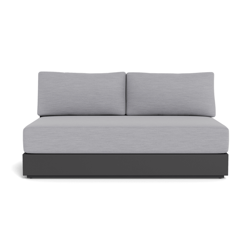 Hayman Aluminum 2 Seat Armless Sofa