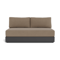 Hayman Aluminum 2 Seat Armless Sofa