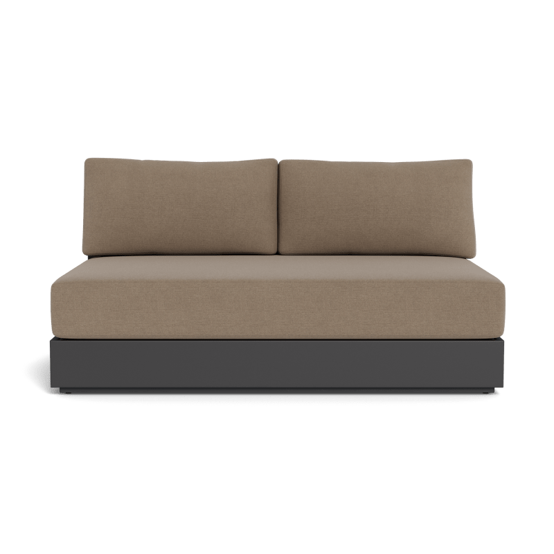 Hayman Aluminum 2 Seat Armless Sofa