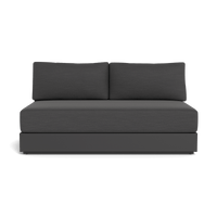 Hayman Aluminum 2 Seat Armless Sofa