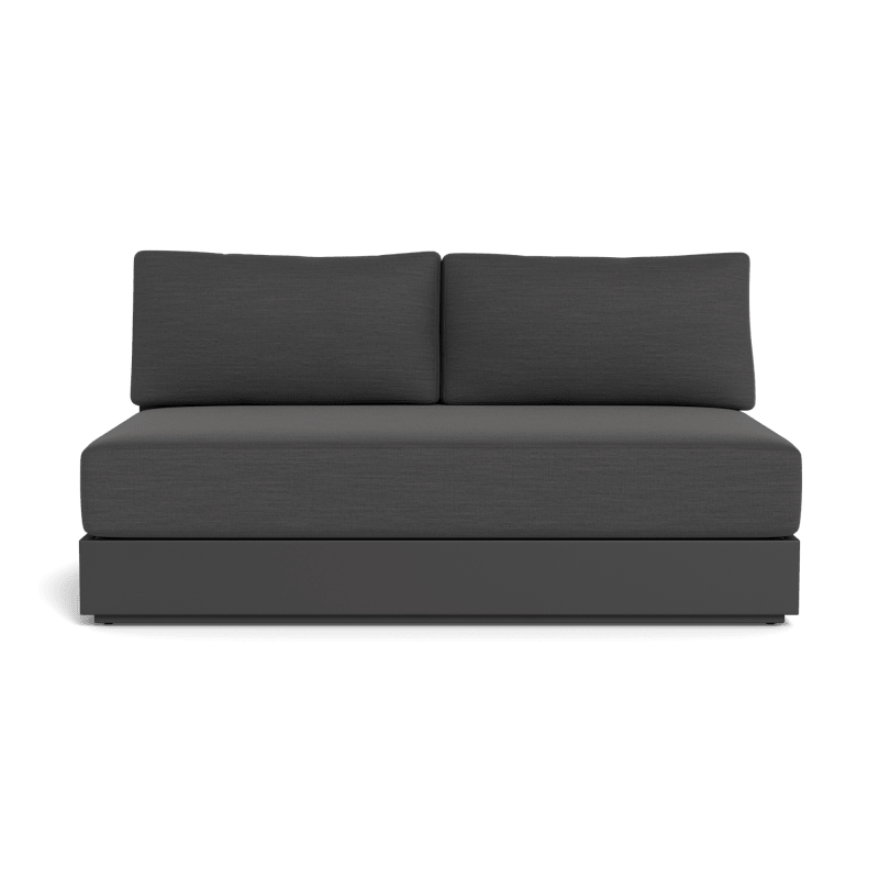 Hayman Aluminum 2 Seat Armless Sofa