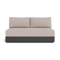 Hayman Aluminum 2 Seat Armless Sofa