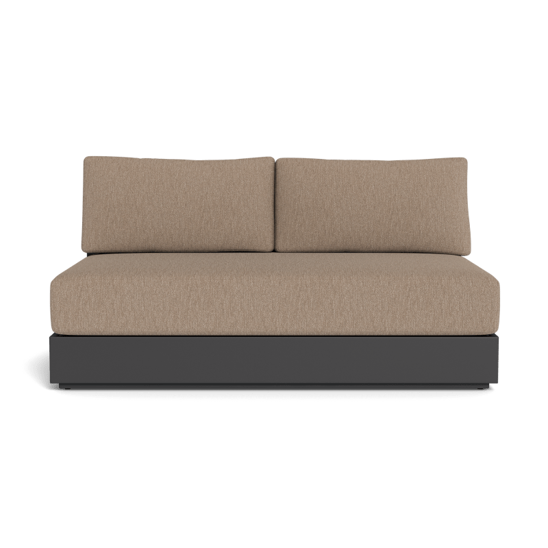 Hayman Aluminum 2 Seat Armless Sofa