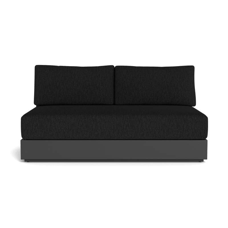 Hayman Aluminum 2 Seat Armless Sofa