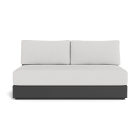 Hayman Aluminum 2 Seat Armless Sofa