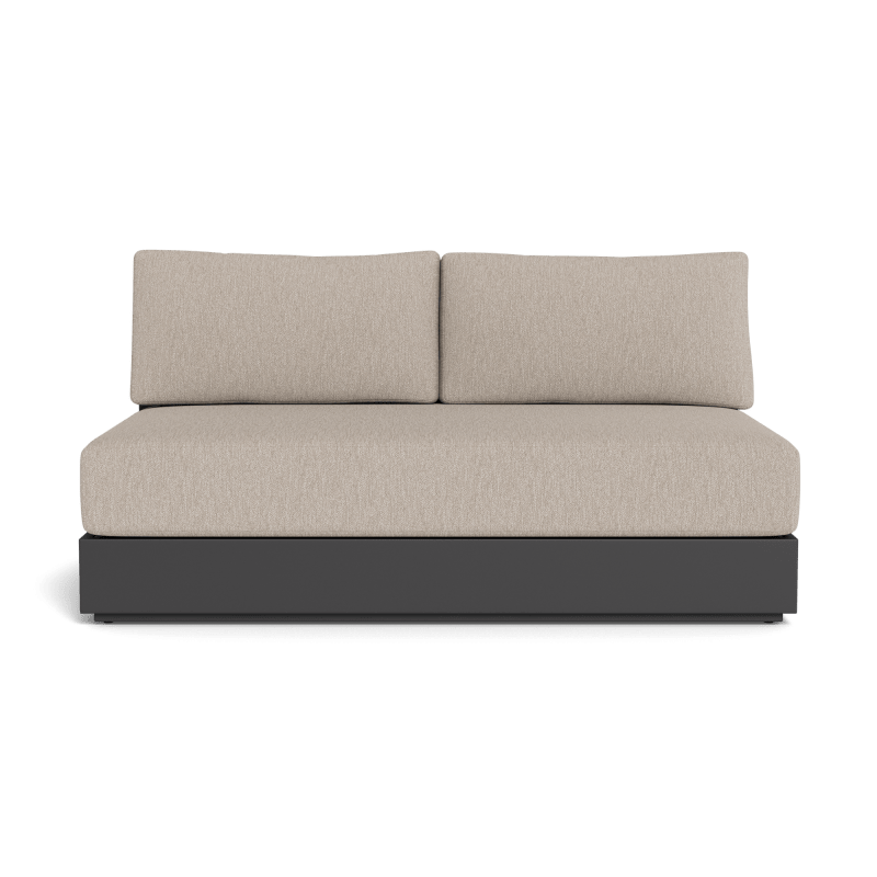 Hayman Aluminum 2 Seat Armless Sofa