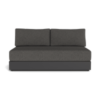 Hayman Aluminum 2 Seat Armless Sofa