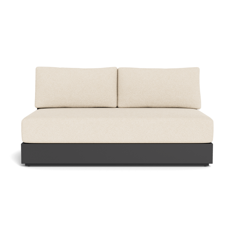 Hayman Aluminum 2 Seat Armless Sofa