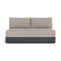 Hayman Aluminum 2 Seat Armless Sofa