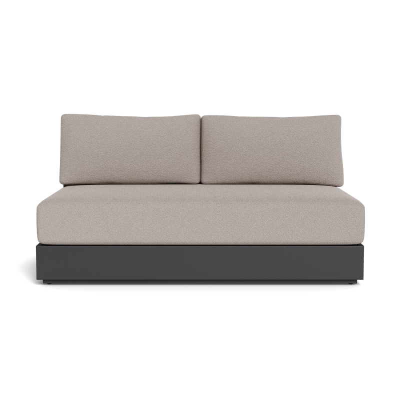 Hayman Aluminum 2 Seat Armless Sofa