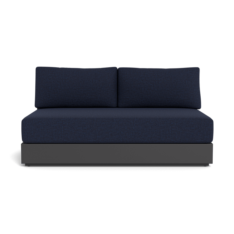 Hayman Aluminum 2 Seat Armless Sofa