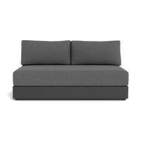 Hayman Aluminum 2 Seat Armless Sofa