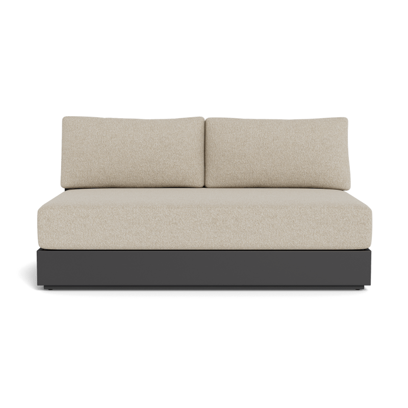 Hayman Aluminum 2 Seat Armless Sofa