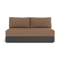 Hayman Aluminum 2 Seat Armless Sofa