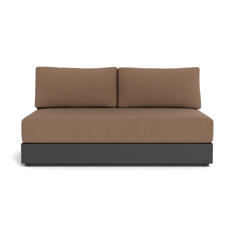 Hayman Aluminum 2 Seat Armless Sofa