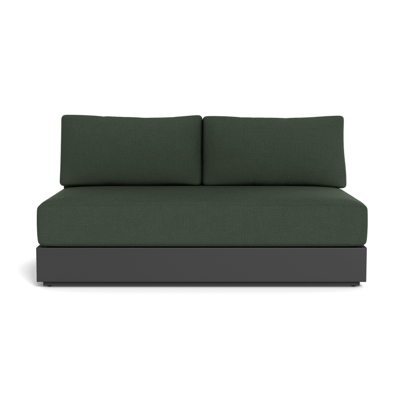 Hayman Aluminum 2 Seat Armless Sofa