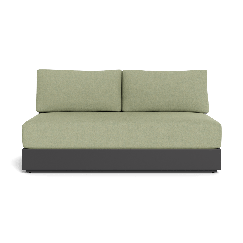 Hayman Aluminum 2 Seat Armless Sofa