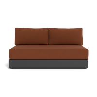 Hayman Aluminum 2 Seat Armless Sofa