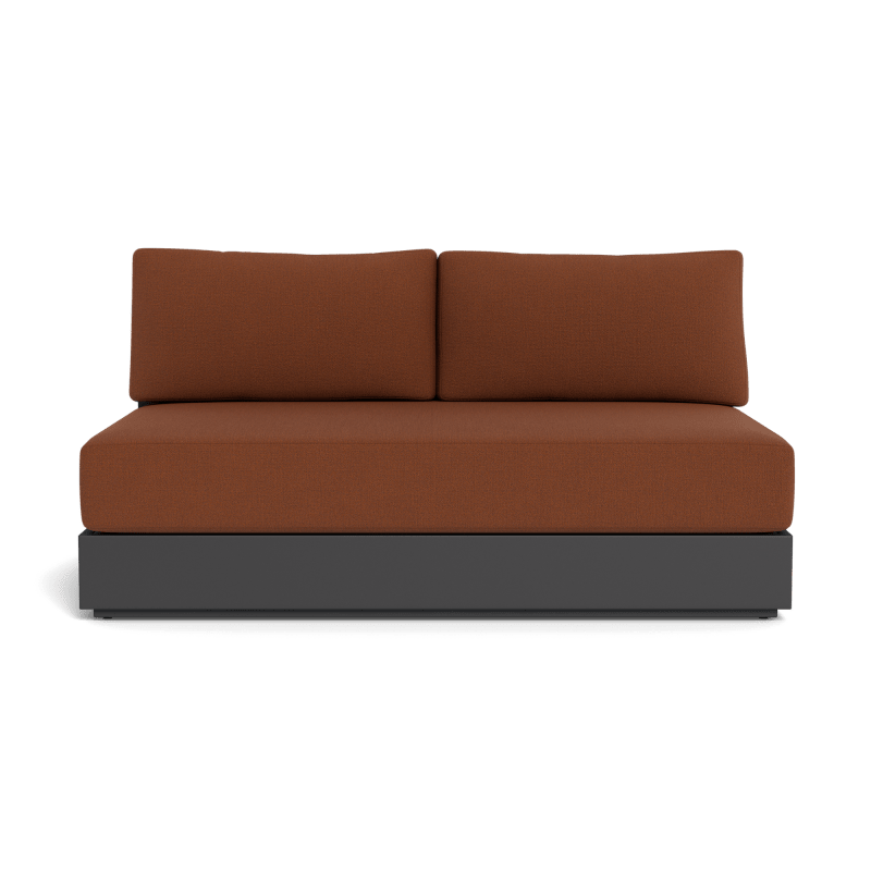 Hayman Aluminum 2 Seat Armless Sofa