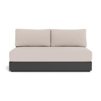 Hayman Aluminum 2 Seat Armless Sofa