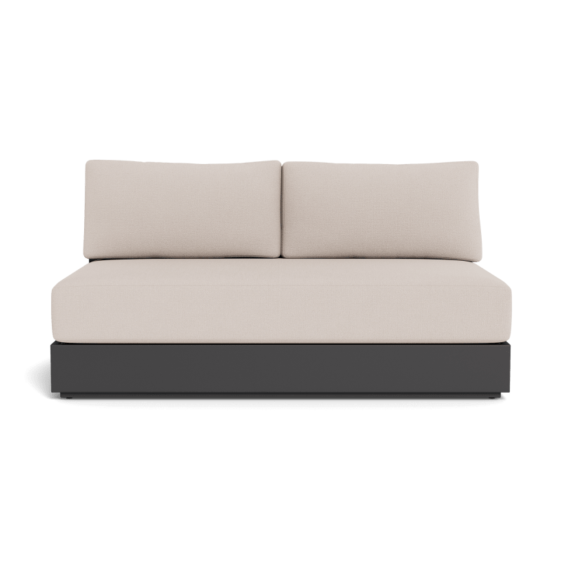 Hayman Aluminum 2 Seat Armless Sofa