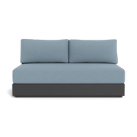 Hayman Aluminum 2 Seat Armless Sofa