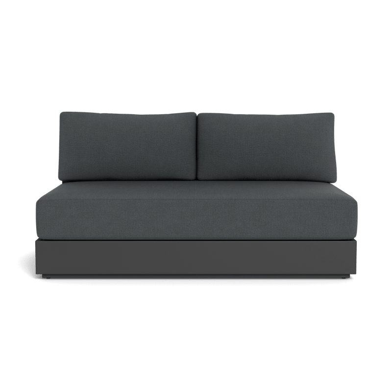 Hayman Aluminum 2 Seat Armless Sofa