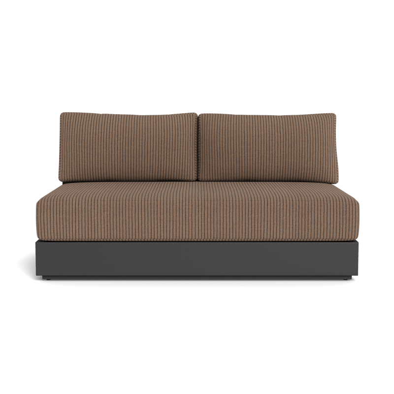 Hayman Aluminum 2 Seat Armless Sofa