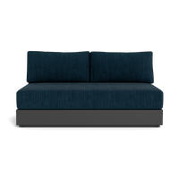 Hayman Aluminum 2 Seat Armless Sofa