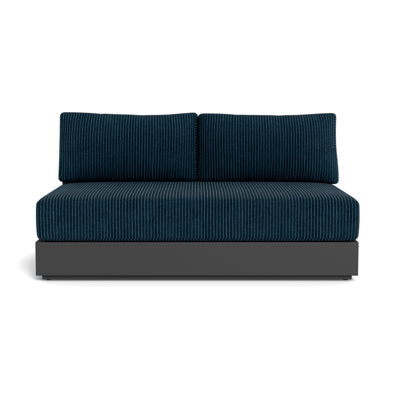 Hayman Aluminum 2 Seat Armless Sofa