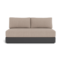 Hayman Aluminum 2 Seat Armless Sofa