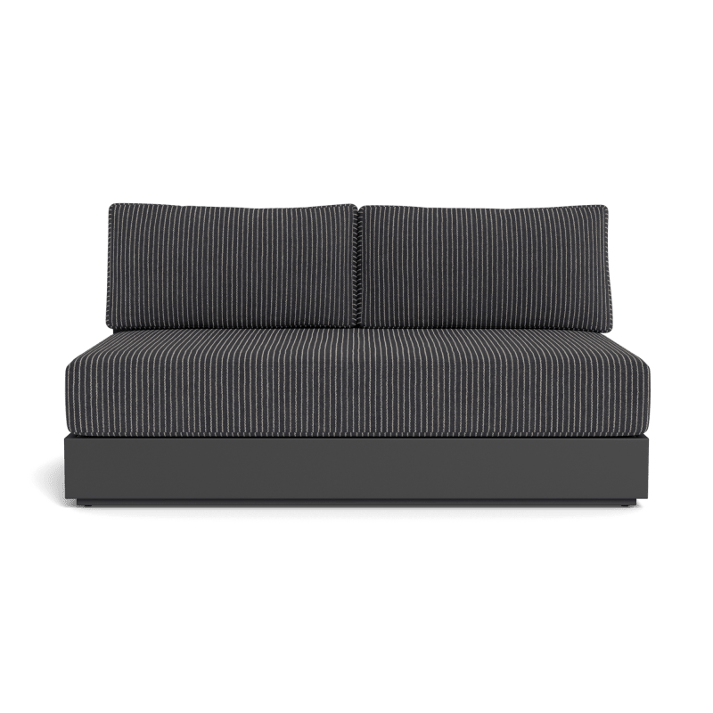 Hayman Aluminum 2 Seat Armless Sofa