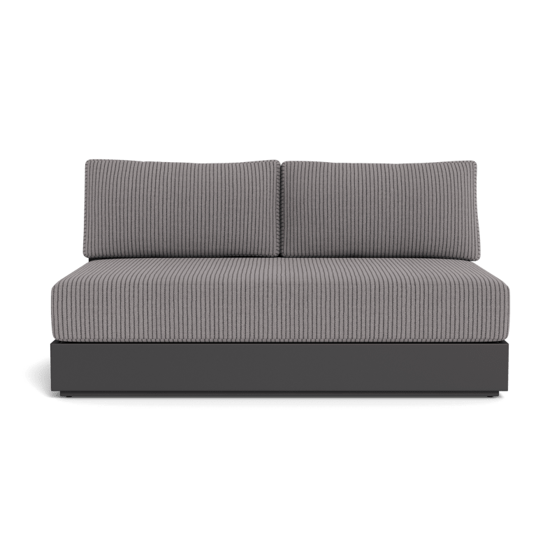 Hayman Aluminum 2 Seat Armless Sofa