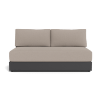 Hayman Aluminum 2 Seat Armless Sofa