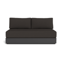 Hayman Aluminum 2 Seat Armless Sofa