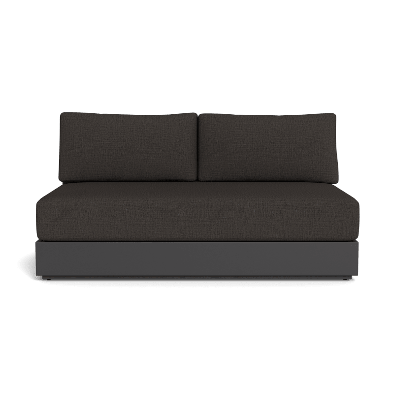Hayman Aluminum 2 Seat Armless Sofa