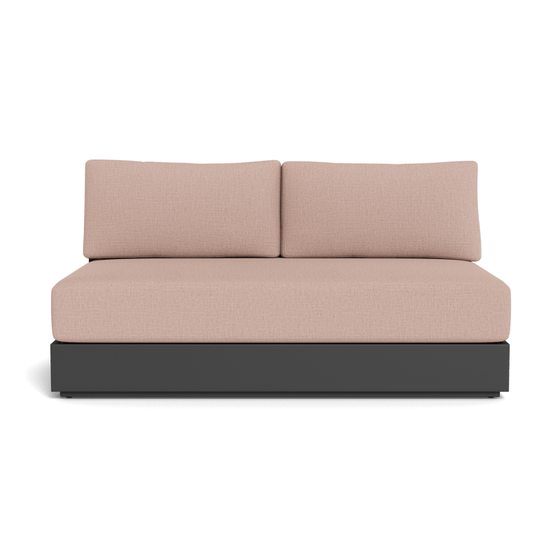 Hayman Aluminum 2 Seat Armless Sofa