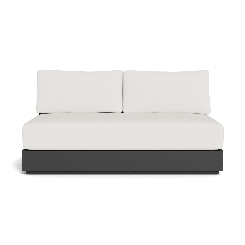 Hayman Aluminum 2 Seat Armless Sofa